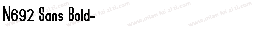 N692 Sans Bold字体转换